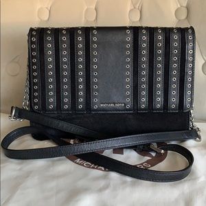 Michael Kors crossbody black leather purse